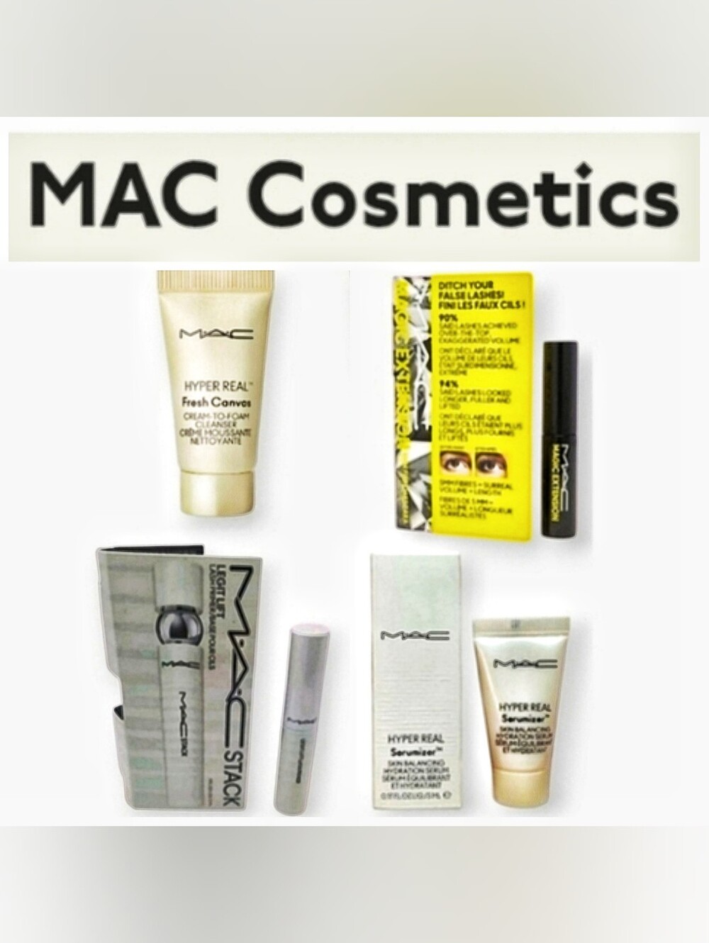MAC mascara, primer, serum lot